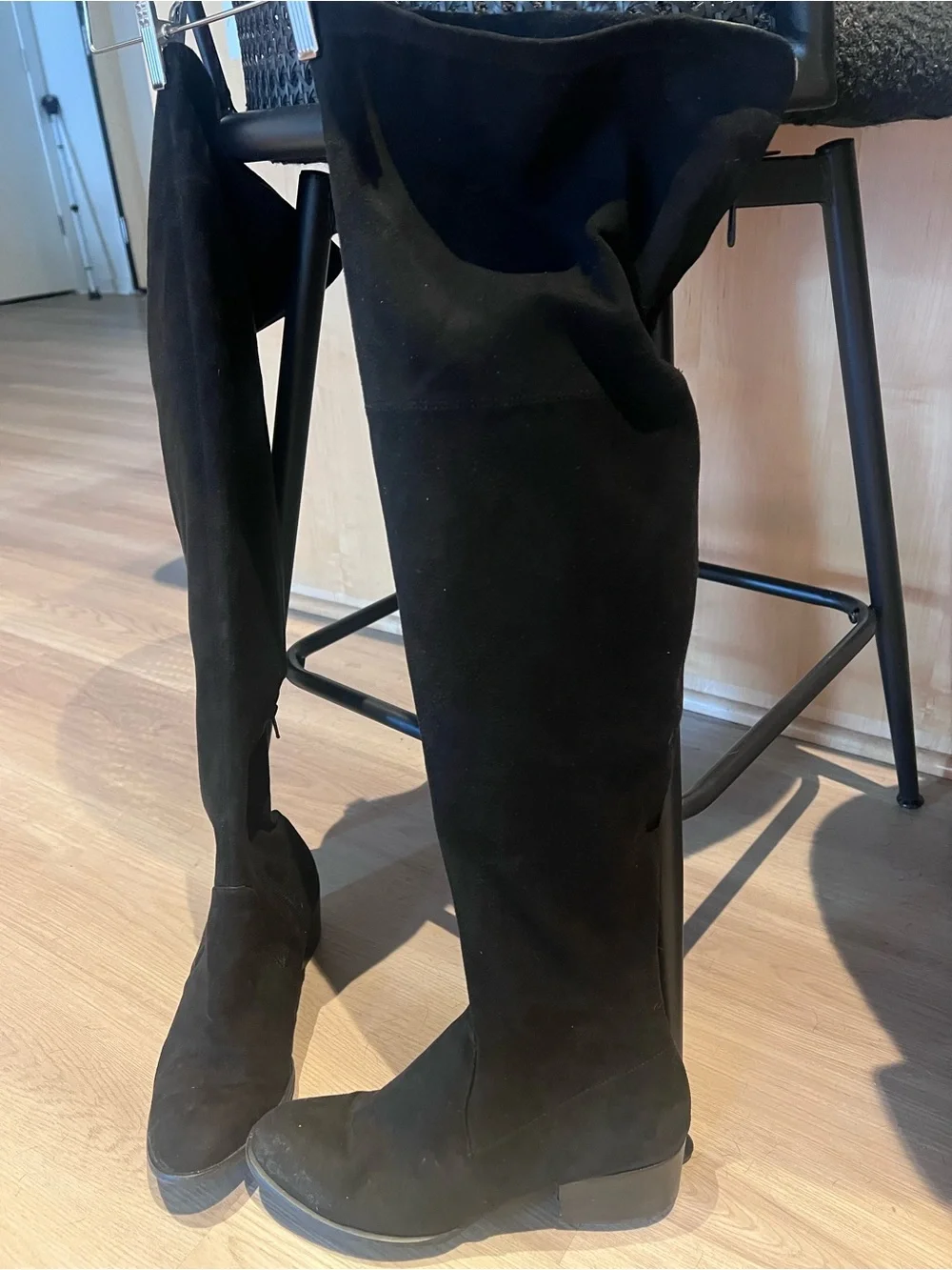 Women's Kenneth Cole Black Over-the-Knee Suede Boots